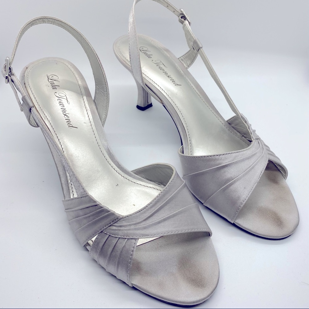Silver Wedding Shoes - Size 9